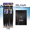image:imageSensationnel Ruwa Prestretched Braiding Hair3X 48 Inch3 pack 1 JETBLACK1 JETBLACK
