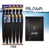 image:imageSensationnel Ruwa Prestretched Braiding Hair3X 48 Inch3 pack 1 JETBLACK1 JETBLACK