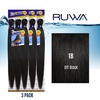 image:imageSensationnel Ruwa Prestretched Braiding Hair3X 48 Inch3 pack 1 JETBLACK1B OFFBLACK