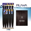 image:imageSensationnel Ruwa Prestretched Braiding Hair3X 48 Inch3 pack 1 JETBLACK2 DARKBROWN