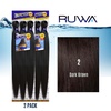 image:imageSensationnel Ruwa Prestretched Braiding Hair3X 48 Inch3 pack 1 JETBLACK2 DARKBROWN