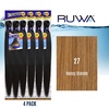 image:imageSensationnel Ruwa Prestretched Braiding Hair3X 48 Inch3 pack 1 JETBLACK27 HONEYBLONDE