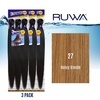 image:imageSensationnel Ruwa Prestretched Braiding Hair3X 48 Inch3 pack 1 JETBLACK27 HONEYBLONDE