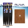 image:imageSensationnel Ruwa Prestretched Braiding Hair3X 48 Inch3 pack 1 JETBLACK30 LIGHTAUBURN
