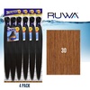 image:imageSensationnel Ruwa Prestretched Braiding Hair3X 48 Inch3 pack 1 JETBLACK30 LIGHTAUBURN