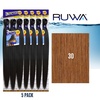 image:imageSensationnel Ruwa Prestretched Braiding Hair3X 48 Inch3 pack 1 JETBLACK30 LIGHTAUBURN
