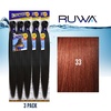 image:imageSensationnel Ruwa Prestretched Braiding Hair3X 48 Inch3 pack 1 JETBLACK33