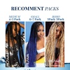 image:imageSensationnel Ruwa Prestretched Braiding Hair3X 48 Inch3 pack 1 JETBLACK350 COPPERRED