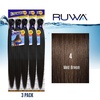 image:imageSensationnel Ruwa Prestretched Braiding Hair3X 48 Inch3 pack 1 JETBLACK4 MEDBROWN