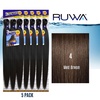 image:imageSensationnel Ruwa Prestretched Braiding Hair3X 48 Inch3 pack 1 JETBLACK4 MEDBROWN