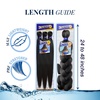 image:imageSensationnel Ruwa Prestretched Braiding Hair3X 48 Inch3 pack 1 JETBLACK60