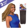 image:imageSensationnel Ruwa Prestretched Braiding Hair3X 48 Inch3 pack 1 JETBLACK99J
