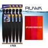 image:imageSensationnel Ruwa Prestretched Braiding Hair3X 48 Inch3 pack 1 JETBLACKAPPLEREDFIREREDNRE