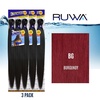 image:imageSensationnel Ruwa Prestretched Braiding Hair3X 48 Inch3 pack 1 JETBLACKBG BURGANDY