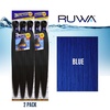 image:imageSensationnel Ruwa Prestretched Braiding Hair3X 48 Inch3 pack 1 JETBLACKBLUE