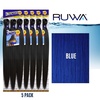 image:imageSensationnel Ruwa Prestretched Braiding Hair3X 48 Inch3 pack 1 JETBLACKBLUE