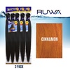 image:imageSensationnel Ruwa Prestretched Braiding Hair3X 48 Inch3 pack 1 JETBLACKCINNAMON