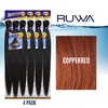 image:imageSensationnel Ruwa Prestretched Braiding Hair3X 48 Inch3 pack 1 JETBLACKCOPPERRED