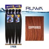 image:imageSensationnel Ruwa Prestretched Braiding Hair3X 48 Inch3 pack 1 JETBLACKCOPPERRED