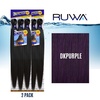 image:imageSensationnel Ruwa Prestretched Braiding Hair3X 48 Inch3 pack 1 JETBLACKDKPURPLE