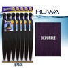 image:imageSensationnel Ruwa Prestretched Braiding Hair3X 48 Inch3 pack 1 JETBLACKDKPURPLE
