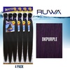 image:imageSensationnel Ruwa Prestretched Braiding Hair3X 48 Inch3 pack 1 JETBLACKDKPURPLE