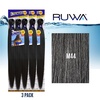 image:imageSensationnel Ruwa Prestretched Braiding Hair3X 48 Inch3 pack 1 JETBLACKM44