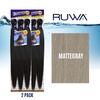 image:imageSensationnel Ruwa Prestretched Braiding Hair3X 48 Inch3 pack 1 JETBLACKMATTEGRAY