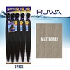 image:imageSensationnel Ruwa Prestretched Braiding Hair3X 48 Inch3 pack 1 JETBLACKMATTEGRAY