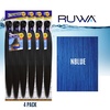 image:imageSensationnel Ruwa Prestretched Braiding Hair3X 48 Inch3 pack 1 JETBLACKNBLUE