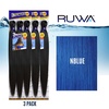 image:imageSensationnel Ruwa Prestretched Braiding Hair3X 48 Inch3 pack 1 JETBLACKNBLUE