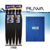 image:imageSensationnel Ruwa Prestretched Braiding Hair3X 48 Inch3 pack 1 JETBLACKNBLUE