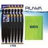 image:imageSensationnel Ruwa Prestretched Braiding Hair3X 48 Inch3 pack 1 JETBLACKNGREEN