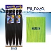 image:imageSensationnel Ruwa Prestretched Braiding Hair3X 48 Inch3 pack 1 JETBLACKNGREEN