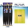 image:imageSensationnel Ruwa Prestretched Braiding Hair3X 48 Inch3 pack 1 JETBLACKNLIME
