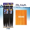 image:imageSensationnel Ruwa Prestretched Braiding Hair3X 48 Inch3 pack 1 JETBLACKNORANGE