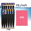 image:imageSensationnel Ruwa Prestretched Braiding Hair3X 48 Inch3 pack 1 JETBLACKNPINK