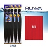 image:imageSensationnel Ruwa Prestretched Braiding Hair3X 48 Inch3 pack 1 JETBLACKRED