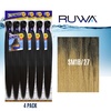 image:imageSensationnel Ruwa Prestretched Braiding Hair3X 48 Inch3 pack 1 JETBLACKSM1B27