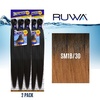 image:imageSensationnel Ruwa Prestretched Braiding Hair3X 48 Inch3 pack 1 JETBLACKSM1B30