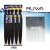 image:imageSensationnel Ruwa Prestretched Braiding Hair3X 48 Inch3 pack 1 JETBLACKSM1B60