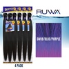 image:imageSensationnel Ruwa Prestretched Braiding Hair3X 48 Inch3 pack 1 JETBLACKSM1BBLUEPURPLE