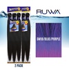 image:imageSensationnel Ruwa Prestretched Braiding Hair3X 48 Inch3 pack 1 JETBLACKSM1BBLUEPURPLE