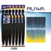 image:imageSensationnel Ruwa Prestretched Braiding Hair3X 48 Inch3 pack 1 JETBLACKSM1BDBLUEYELLOW