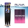 image:imageSensationnel Ruwa Prestretched Braiding Hair3X 48 Inch3 pack 1 JETBLACKSM1BPURPLEPINK