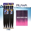 image:imageSensationnel Ruwa Prestretched Braiding Hair3X 48 Inch3 pack 1 JETBLACKSM1BPURPLEPINK