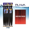 image:imageSensationnel Ruwa Prestretched Braiding Hair3X 48 Inch3 pack 1 JETBLACKSM1BREDFIRERED