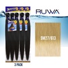 image:imageSensationnel Ruwa Prestretched Braiding Hair3X 48 Inch3 pack 1 JETBLACKSM27613