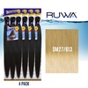image:imageSensationnel Ruwa Prestretched Braiding Hair3X 48 Inch3 pack 1 JETBLACKSM27613