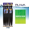 image:imageSensationnel Ruwa Prestretched Braiding Hair3X 48 Inch3 pack 1 JETBLACKSMGREENNLIME